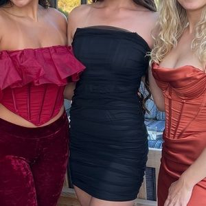Black mini dress